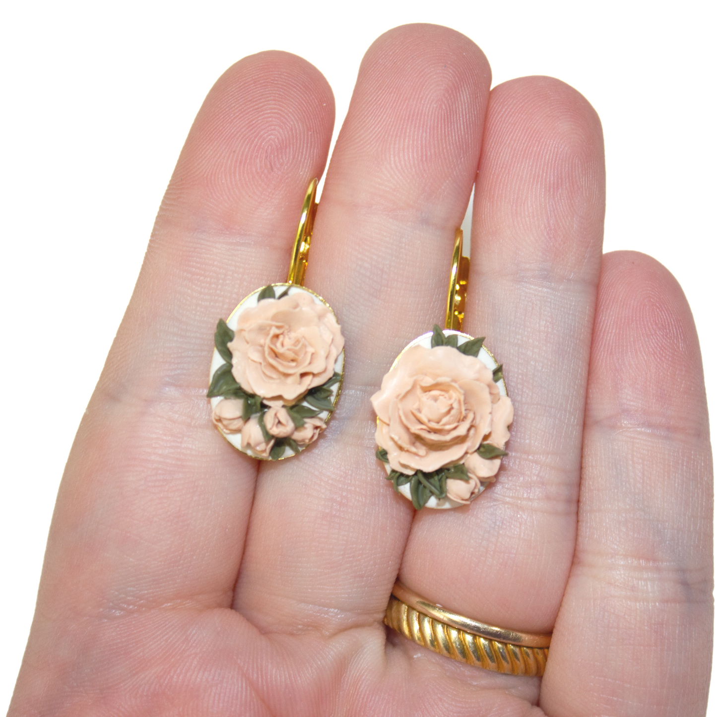 04 | Pink Peony Earrings
