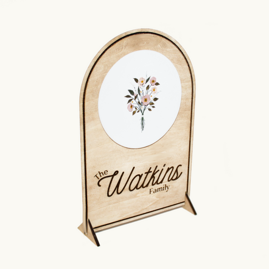 Custom Family Bouquet Sign | Customs July 2024