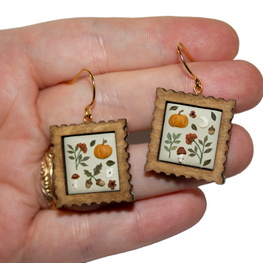 Autumn Postage | Hand Sculpted Earrings