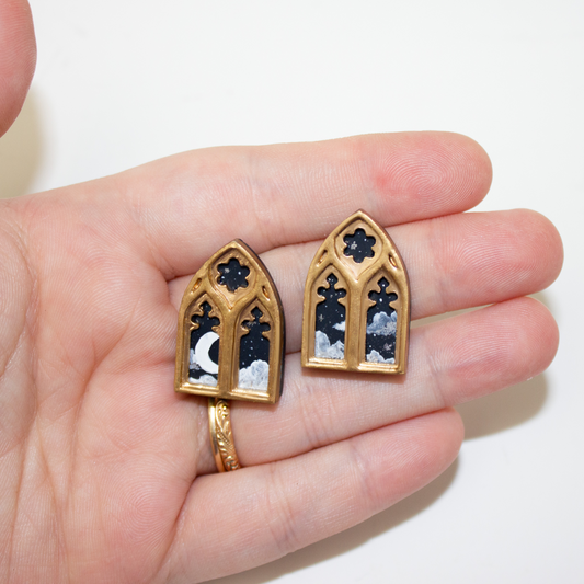 Short Cathedral View Earrings
