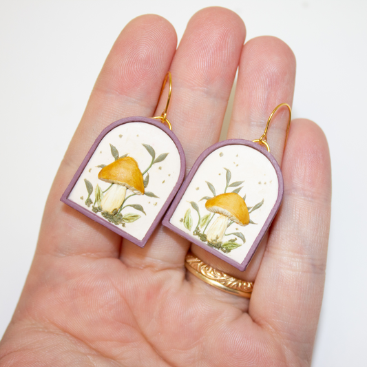 Berry Mushroom Earrings
