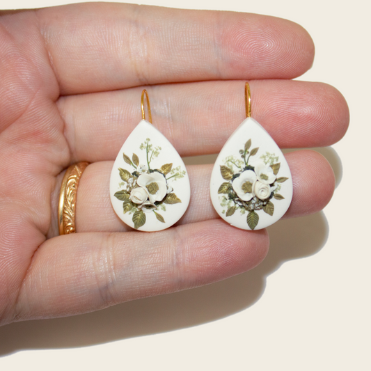 Gardenia Bouquet Earrings