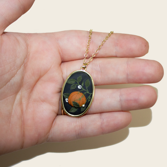 Pumpkin Patch Necklace | Black