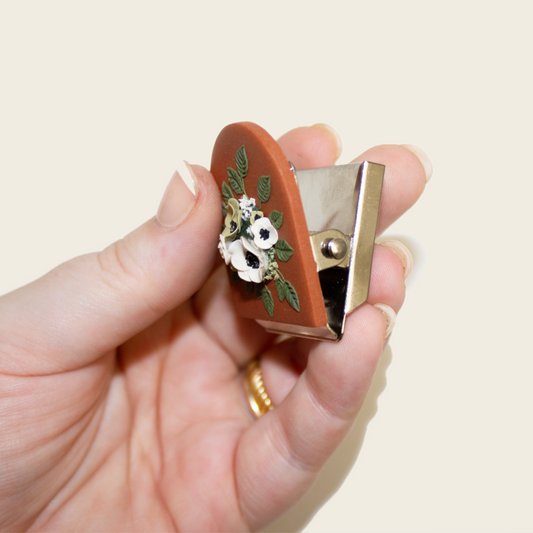 Terracotta Bouquet Picture Clip Magnet