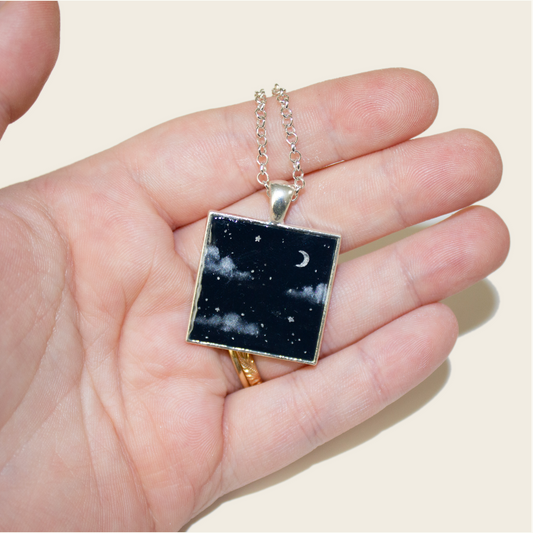 Night Sky Necklace | Silver