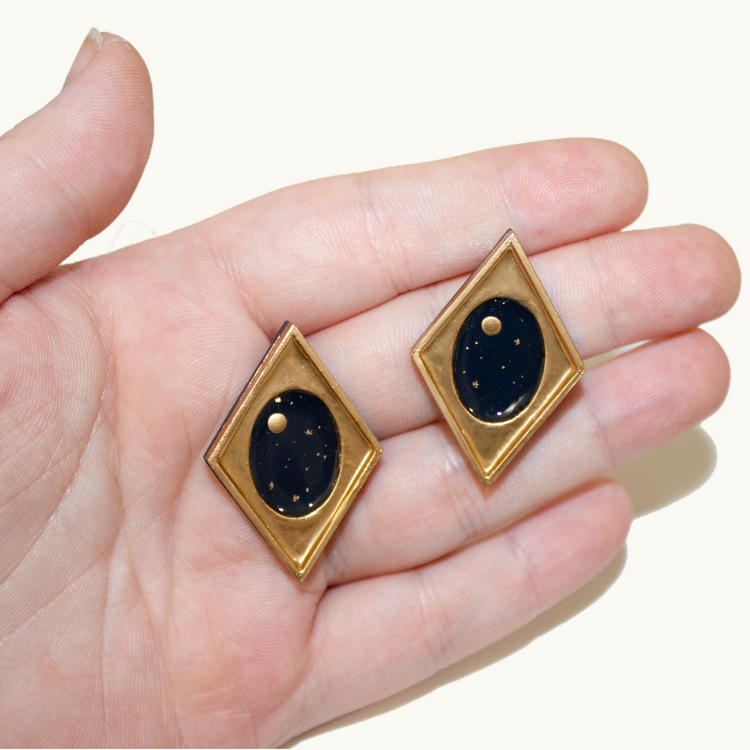 Looking Glass Earrings | Diamond