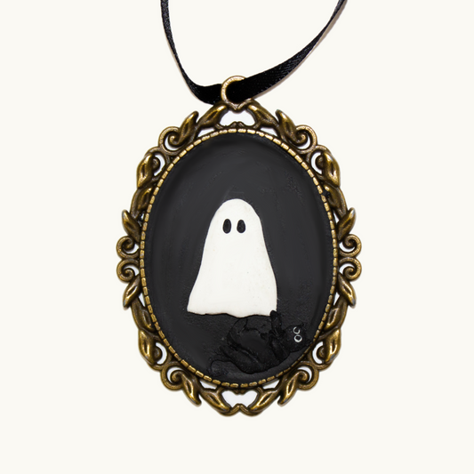 Ghost + Kitty Ornament