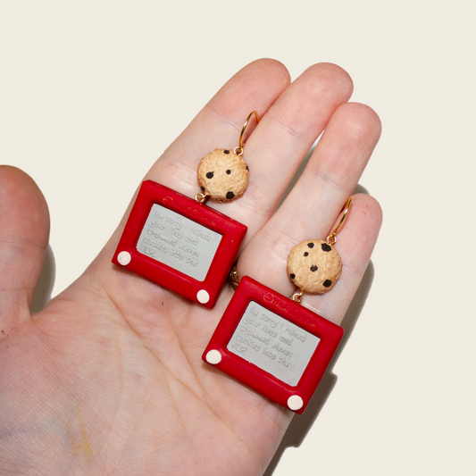 Elf Etch-A-Sketch Earrings