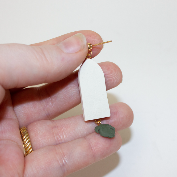 Monstera Earrings