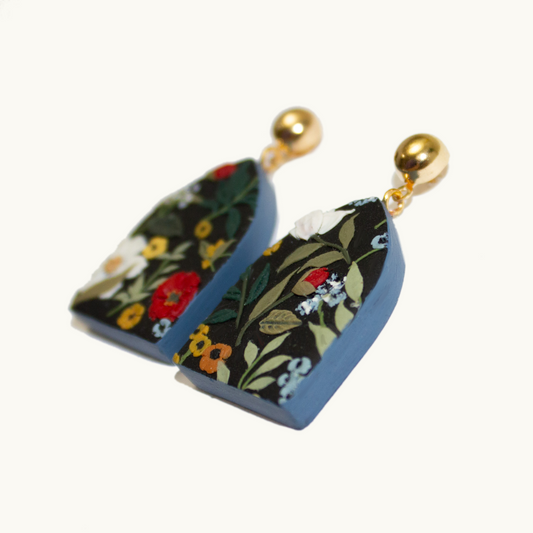 Dome Fall Slab Earrings | September 2023