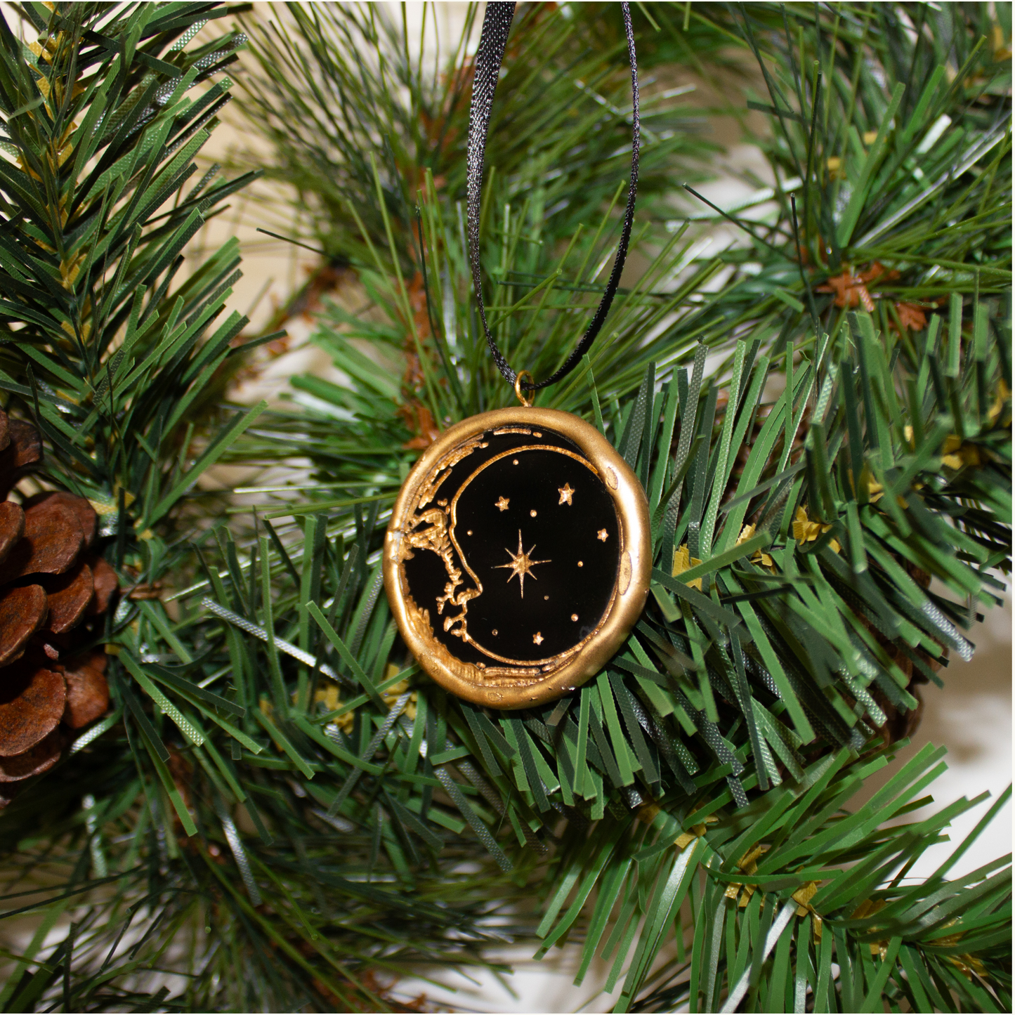 Gilded Moon Ornament