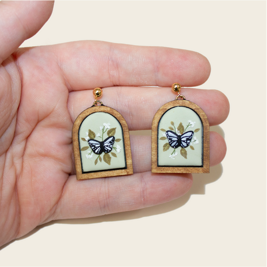 Framed Butterfly Bouquet Earrings