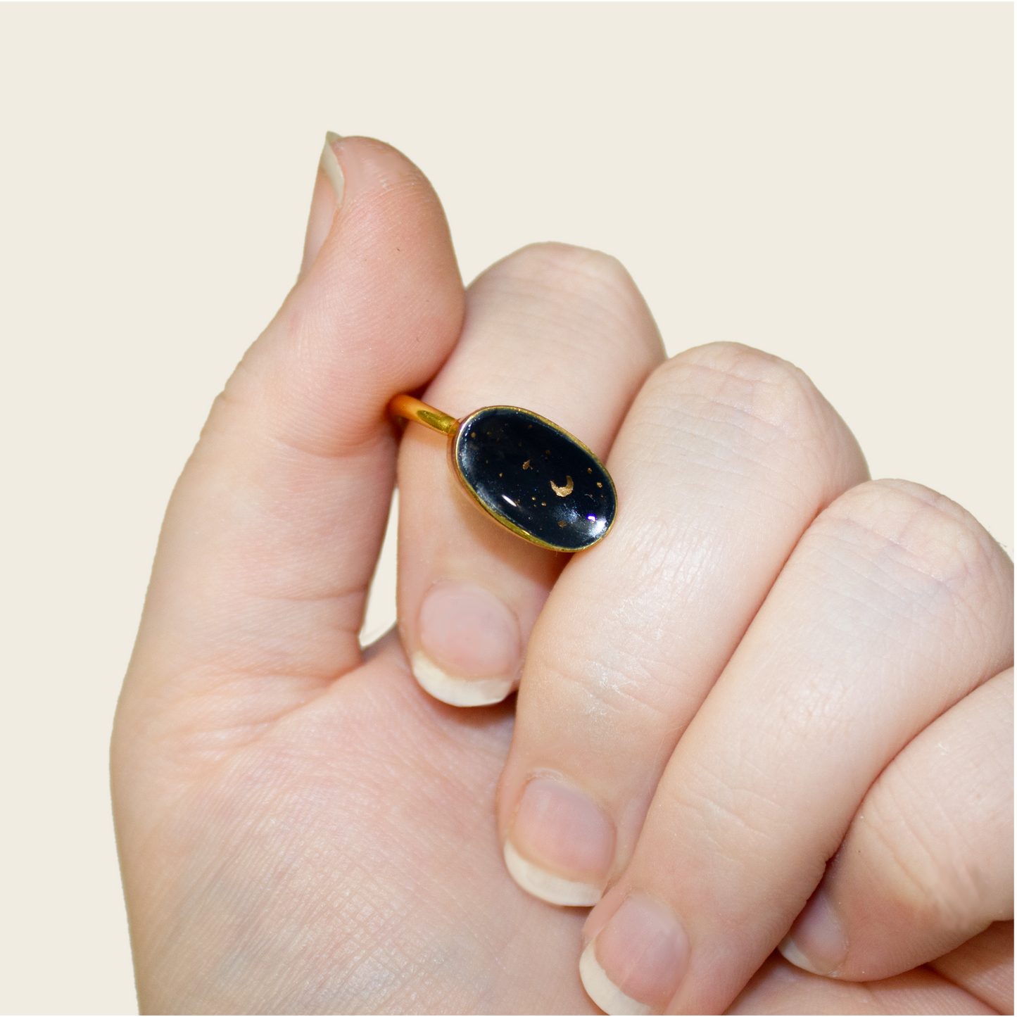 No. 25 | Gold Night Sky Ring