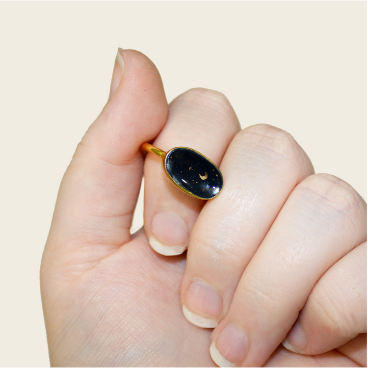 No. 25 | Gold Night Sky Ring