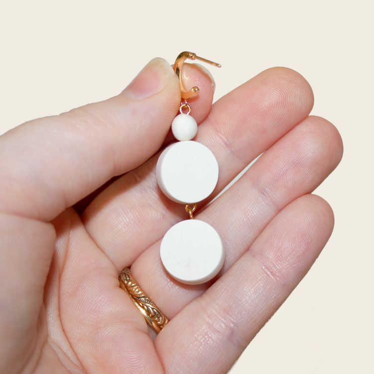 11 | Peony + Rose Drop Earrings