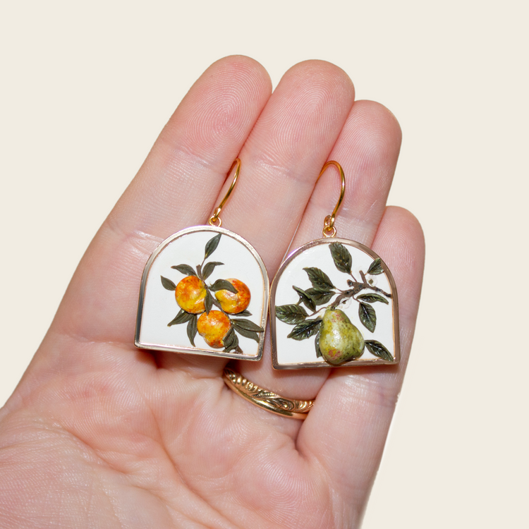 28 | Peaches + Pears Earrings