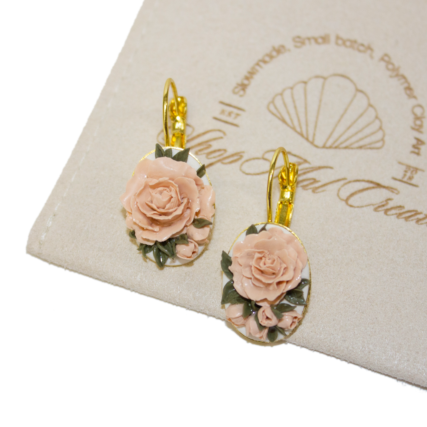 04 | Pink Peony Earrings