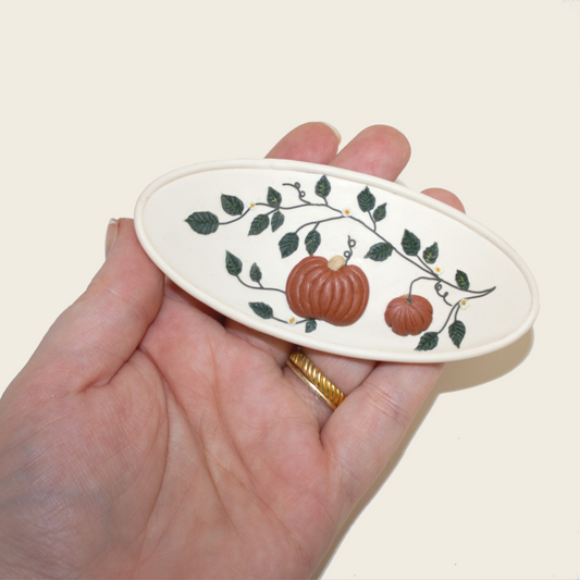 Pumpkin Patch Barrette | Cream