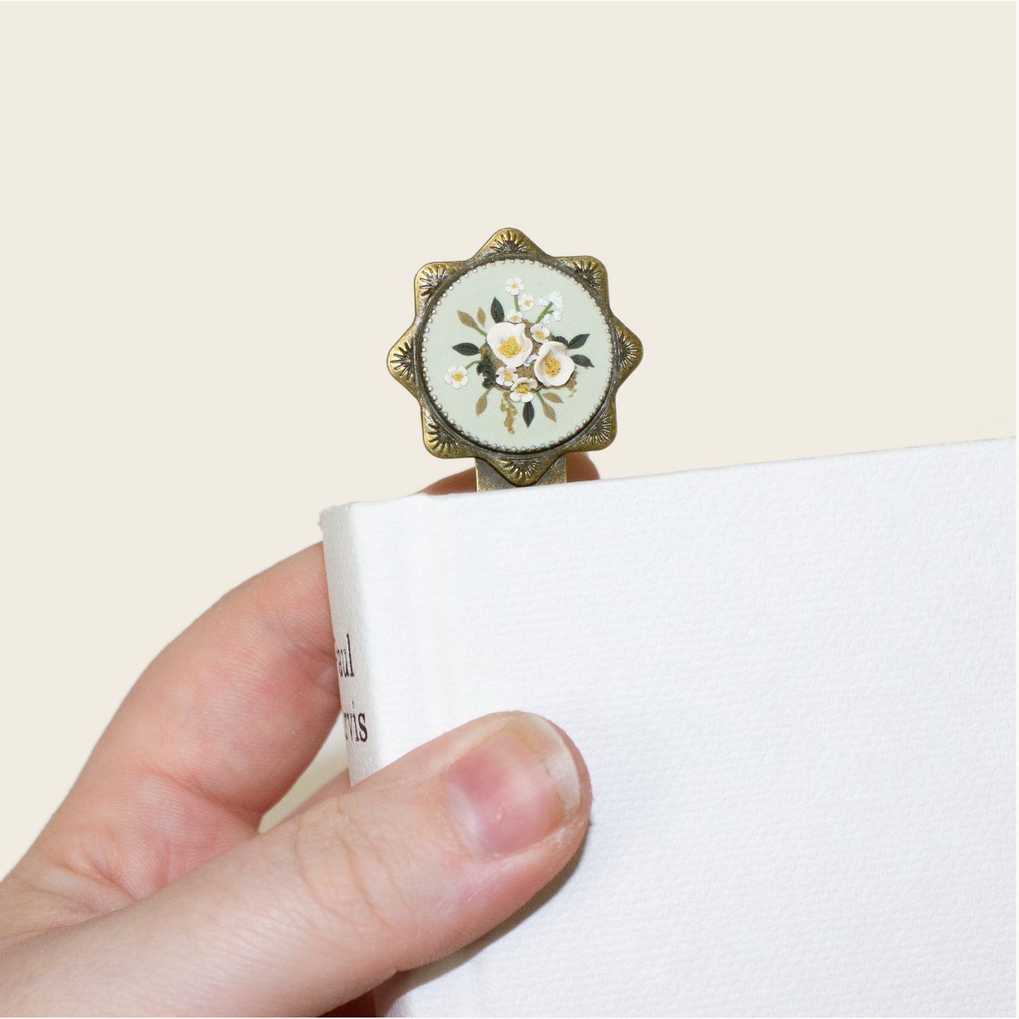 Brass Bouquet Bookmark