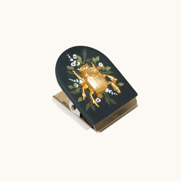 Emerald Beetle Picture Clip Magnet