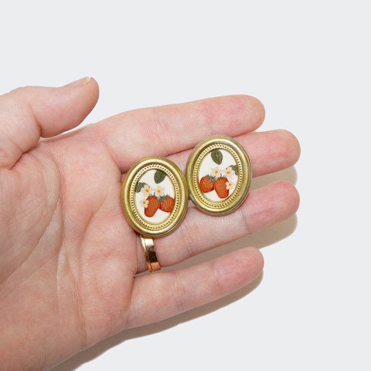 04 - Curated Strawberry Earrings | May 2023