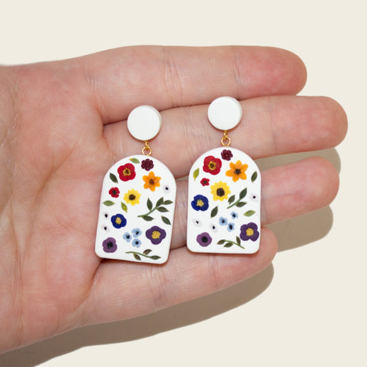 Pride Pressed Flower Earrings 2023