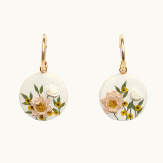 Hoop + Bead Garden Earrings | Spring Series