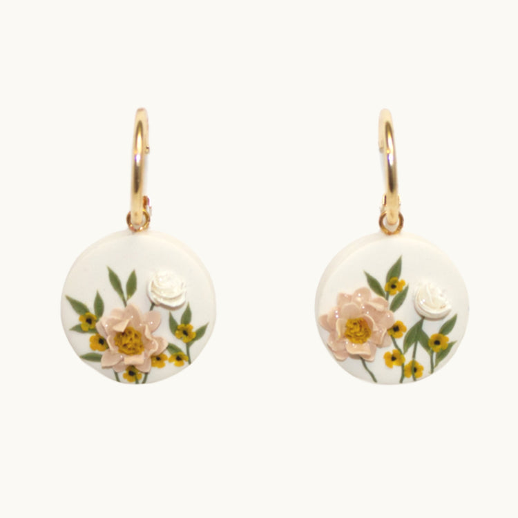 Hoop + Bead Garden Earrings | Spring Series