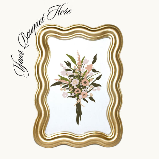 No. 5 Custom Framed Bouquet | Customs July 2024