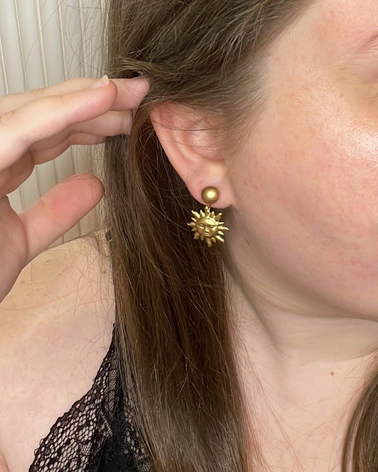 Antique Sun Earrings