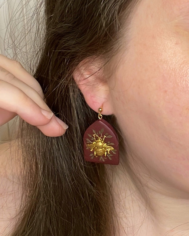 Antique Bee Bouquet Earrings
