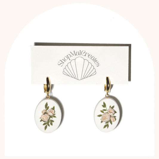 Peony Bouquet Earrings