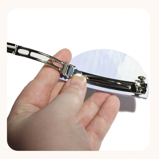 Cloudy Sky Arch Barrette | Glossy + Matte