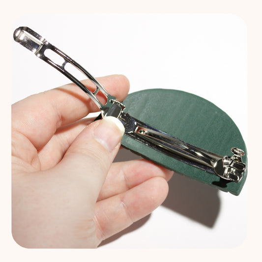 Pine Arch Barrette | Glossy + Matte