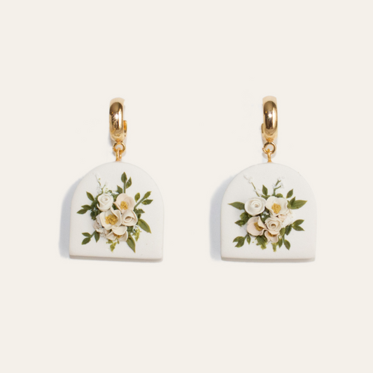 Ivory Bouquet Earrings | March 2023