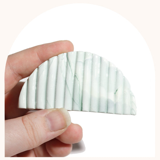 Mint Marble Arch Barrette | Glossy