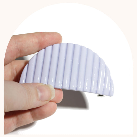 Periwinkle Arch Barrette | Glossy + Matte