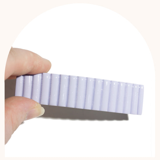 Periwinkle Bar Barrette | Glossy + Matte