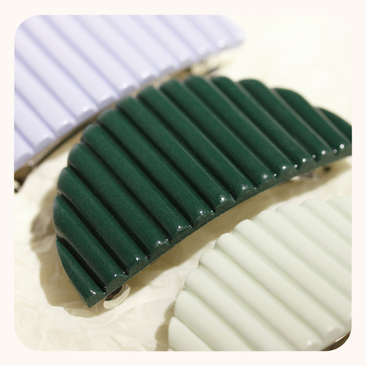 Periwinkle Arch Barrette | Glossy + Matte