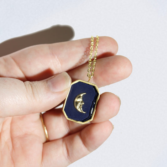 Lunar Locket Necklace