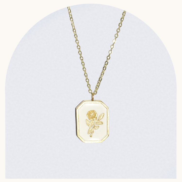 Rose Locket Necklace