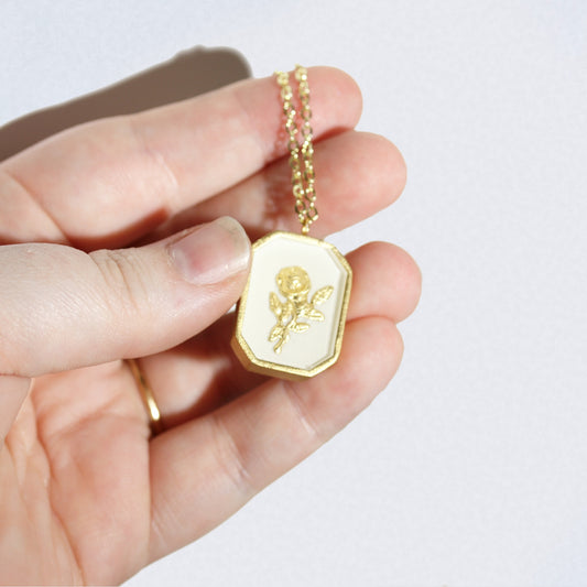 Rose Locket Necklace