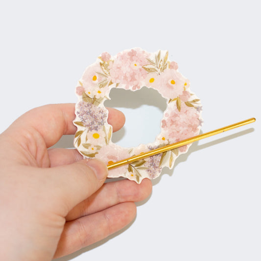 Watercolor Hair Slide 02 | April 2023