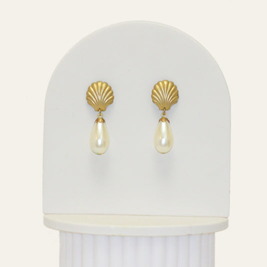 Antique Pearl Drop Earrings