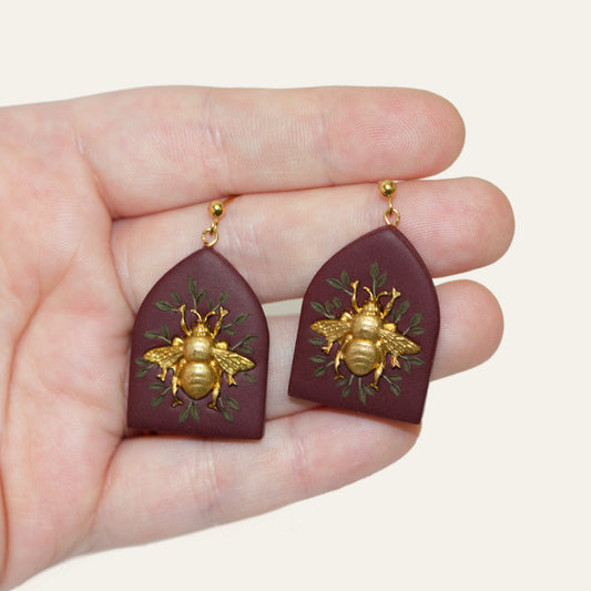 Antique Bee Bouquet Earrings