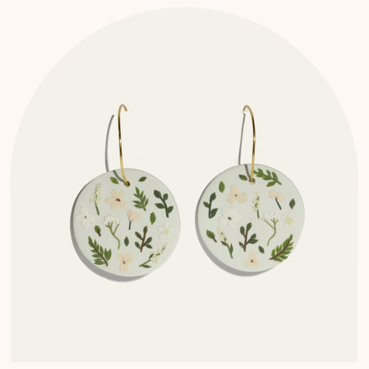 Pressed Flower Hoops