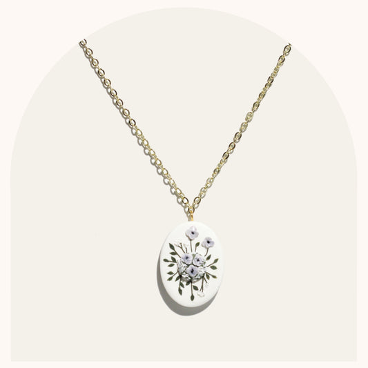 Bouquet Necklace | Baby Blue