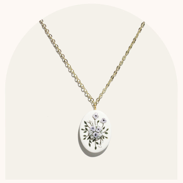Bouquet Necklace | Baby Blue