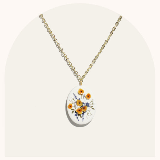 Bouquet Necklace | California Poppies