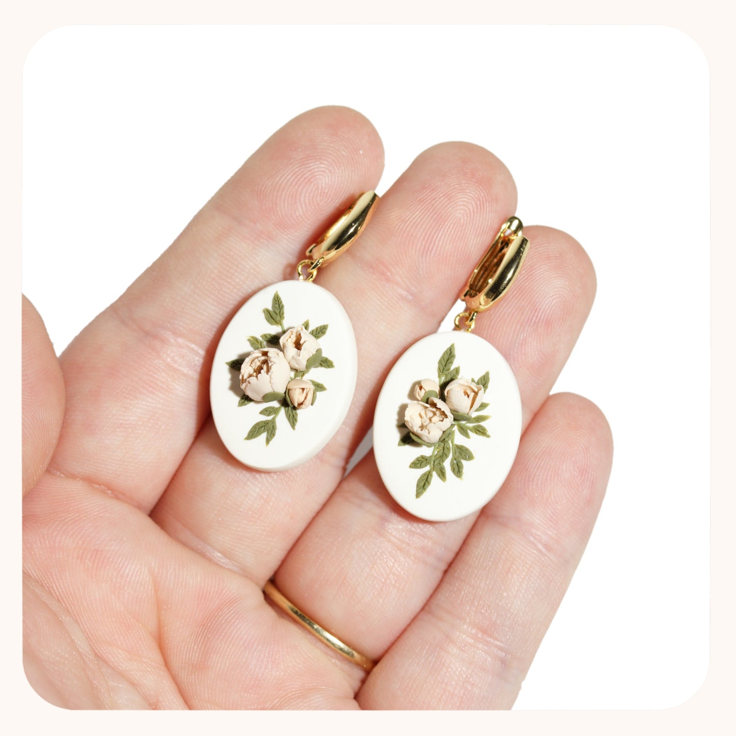 Peony Bouquet Earrings